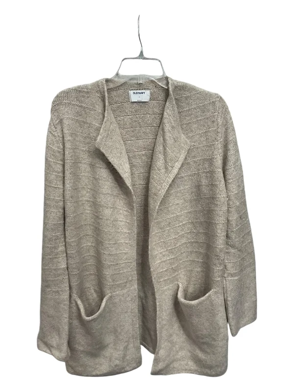 Women's Fitted SweatersSweater Cardigan By Old Navy In Tan, Size: M