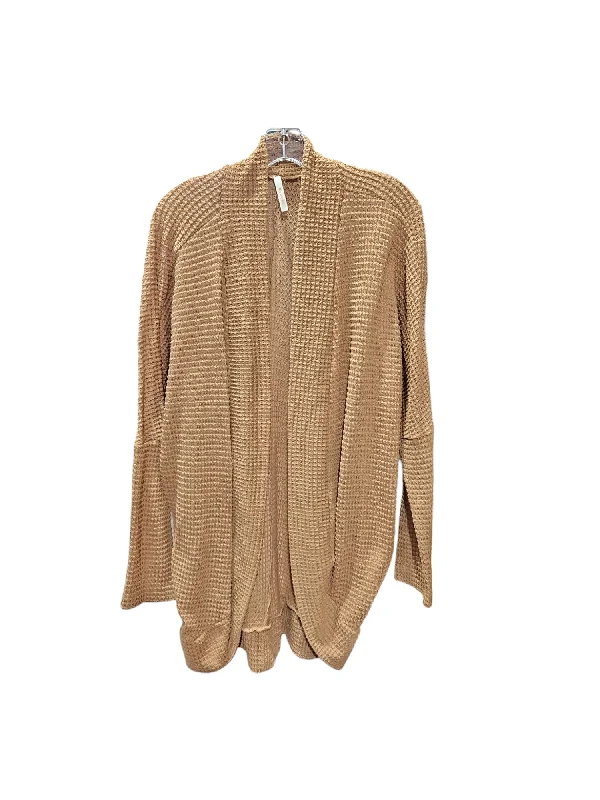 Women's V-Shaped Collar SweatersCardigan By My Story In Brown, Size: M