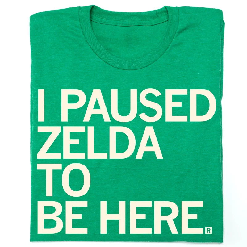 Women's Blouse with EmbroideryI Paused Zelda To Be Here