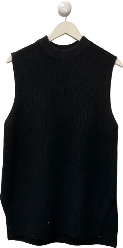 Women's Guernsey SweatersH&M Black Rib-knit Sweater Vest UK S