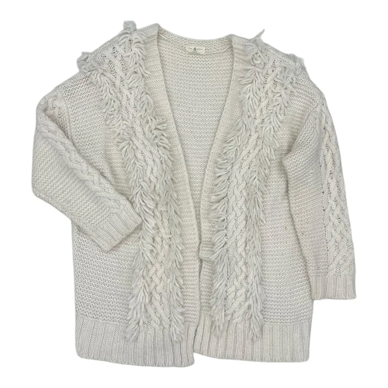 Women's Narrow Collar SweatersSweater Cardigan By Lou And Grey In Cream, Size:M