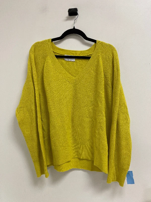 Women's Linen Blend SweatersSweater By Old Navy In Yellow, Size: L