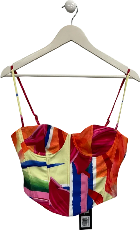 Women's Slovak Wool SweatersWhite Fox Multicoloured In The Morning Bustier UK M