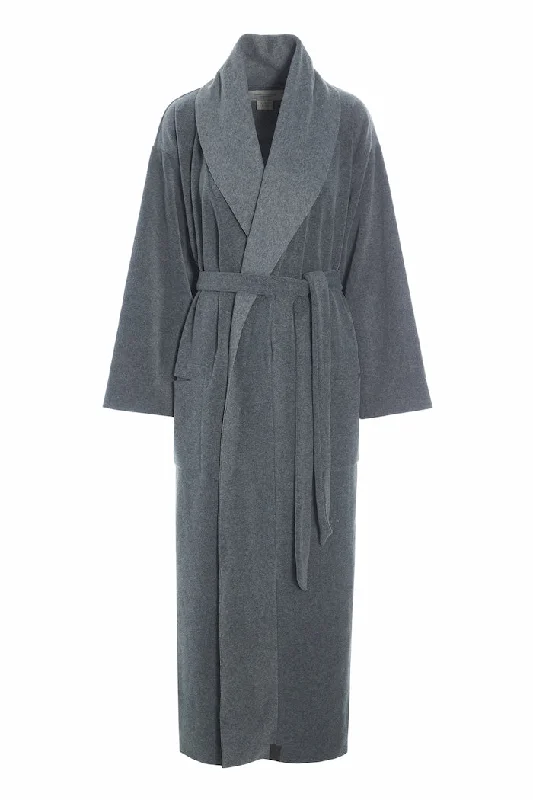 women's pajamas with elastic waistbandsBATHROBE WOMEN MAXI - 7128 MAXI - GREY