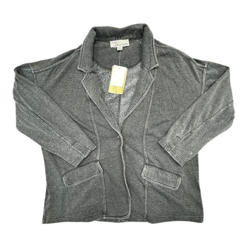 Women's Narrow Collar SweatersSweater Cardigan By Vintage Havana In Grey, Size: M