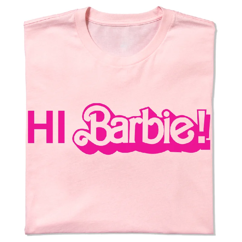 Women's Blouse with Sweetheart NeckHi Barbie