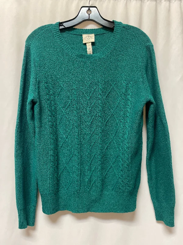 Women's Striped Woolen SweatersSweater By St Johns Bay In Green, Size: S