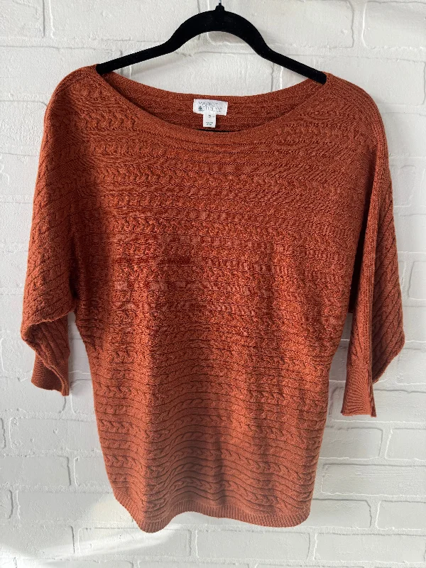 Women's Merino Wool SweatersSweater Short Sleeve By Market & Spruce In Brown, Size: Xs