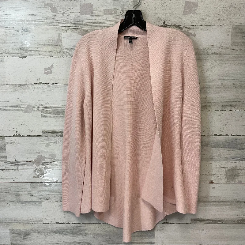 Women's Shawl Collar SweatersSweater Cardigan By Eileen Fisher In Pink, Size: S