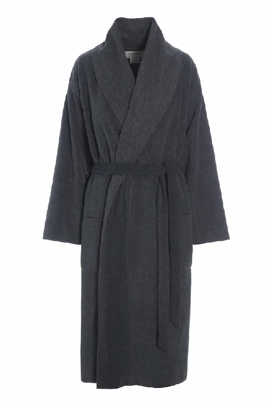 women's pajamas for bed and breakfast staysBATHROBE WOMEN MIDI - 7128 MIDI - SOFT BLACK