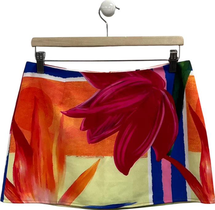 Women's Armenian Wool SweatersWhite Fox Multicoloured Love On Top Mini Skirt UK M