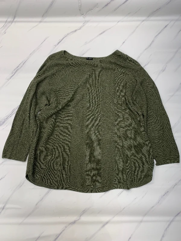 Women's Ruffled SweatersSweater By Talbots In Green, Size: 3x