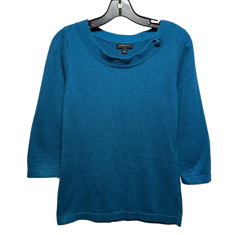 Women's Rounded Collar SweatersSweater By Banana Republic In Teal, Size: M