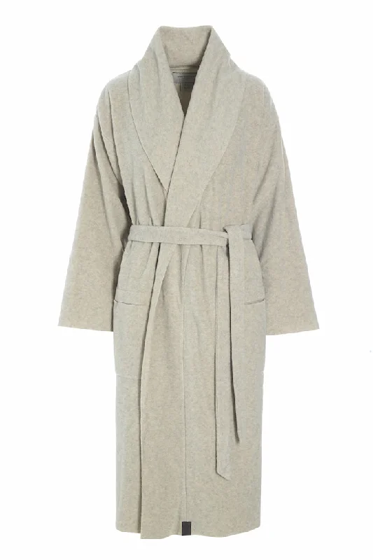 women's pajamas for travelBATHROBE WOMEN MIDI - 7128 MIDI - SAND