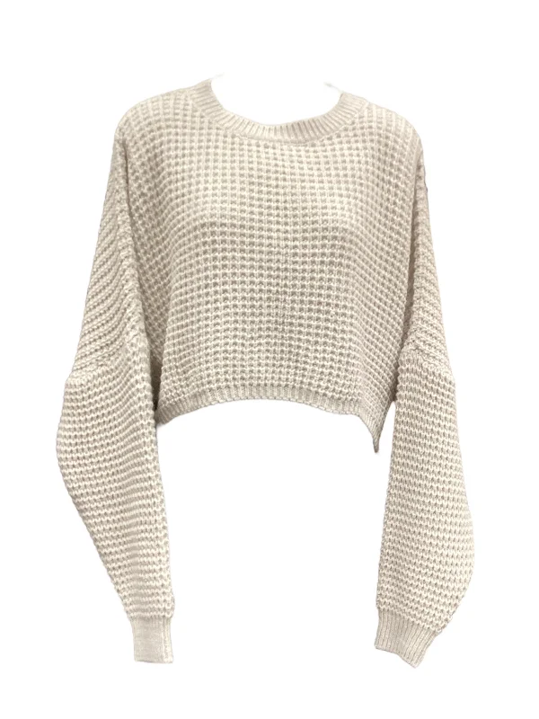 Women's Shawl Collar SweatersSweater By Boohoo Boutique In Cream, Size: 20