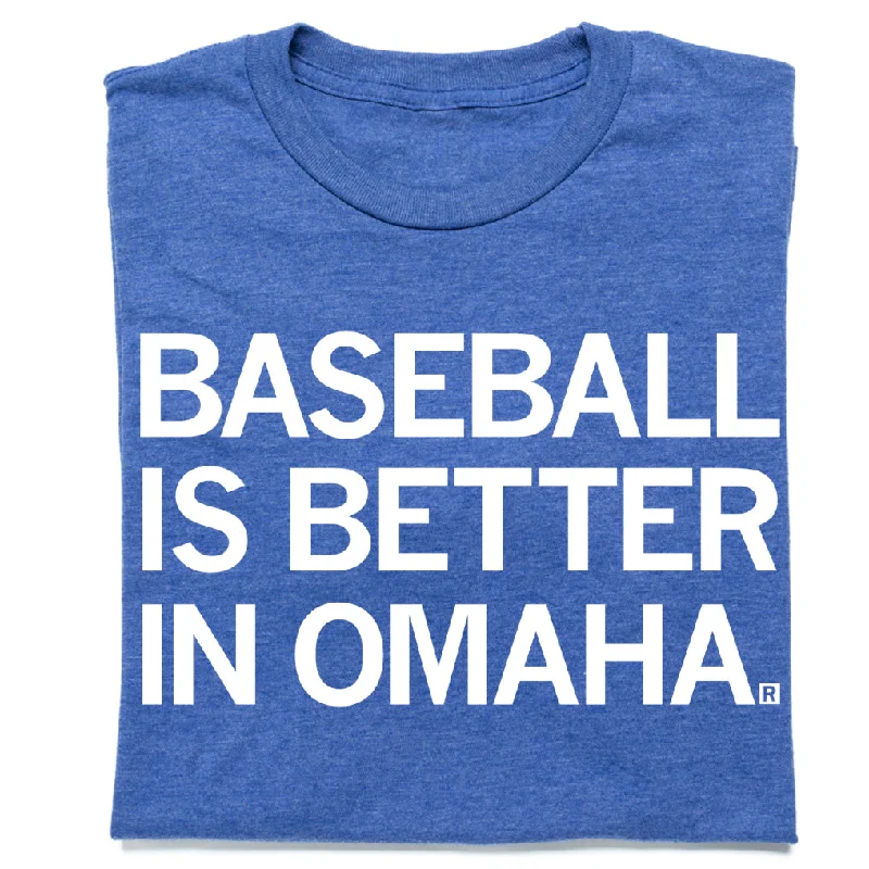 Women's Blouse with Wide CollarBaseball Is Better In Omaha