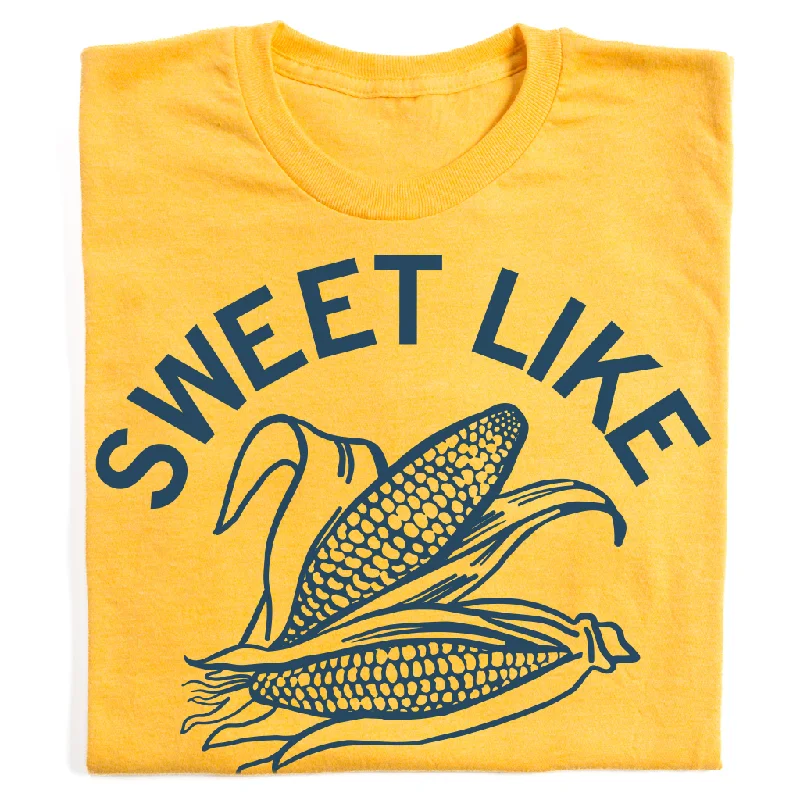 Women's Blouse with Keyhole CollarSweet Like Corn Graphic