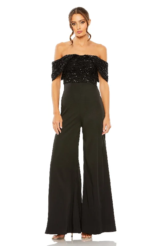 Women's Jumpsuits with Square CollarMac Duggal 11667 Jumpsuit