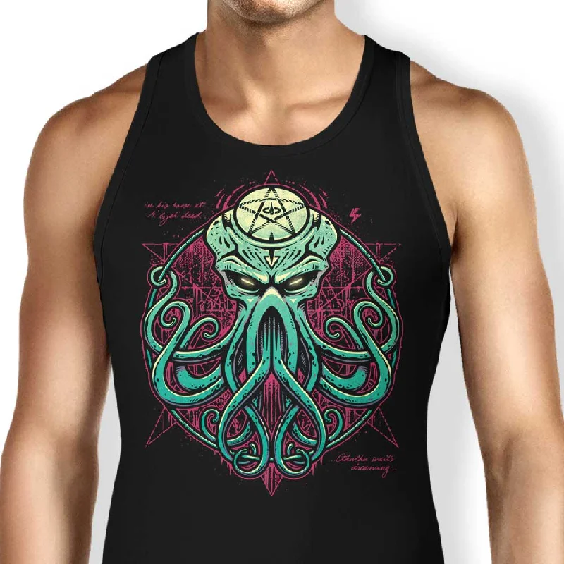 Women's Blouse with Square CollarCthulhu Awakens - Tank Top