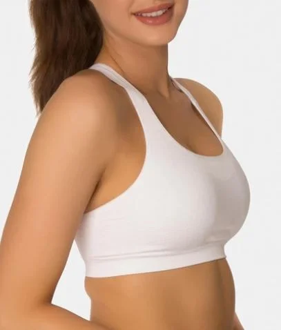 padded bra for small bustsTRIUMPH - TRIACTION - SEAMFREE CROP TOP