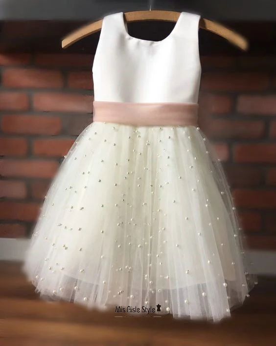 Women's Slim Fit SkirtsPearl Skirt Flower Girl Dress