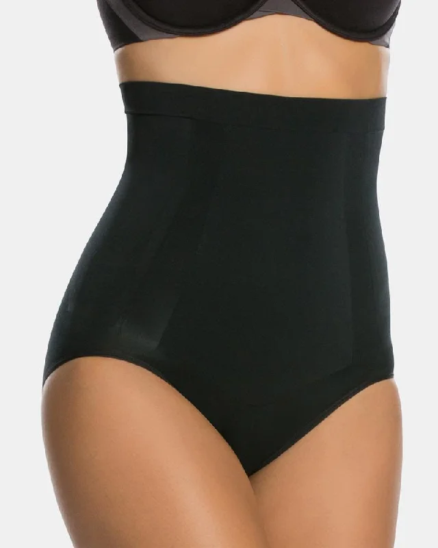 long-sleeve body suit for smoothing under sleevesOnCore High-Waisted Brief- SPANX