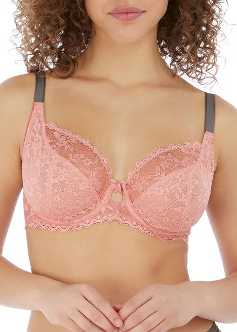 molded cup bra for shape retentionOffbeat Rosehip Uw Plunge Bra