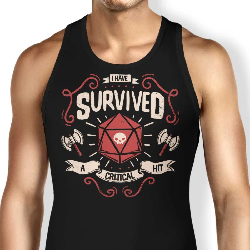 Women's Blouse with Narrow CollarCritical Hit Survivor - Tank Top