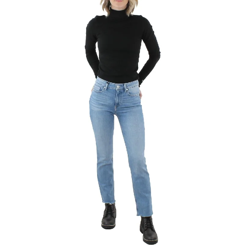 Women's Jodhpurs with Lapel CollarCindy Womens Denim Raw Hem Ankle Jeans