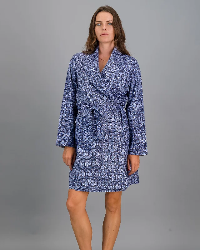 women's pajamas for a night of deep sleepWomens Woven Gown Indigo Floral