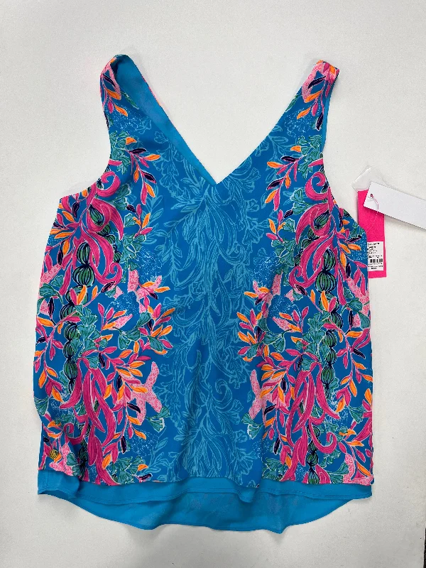 Women's Blouse for OfficeMulti-colored Blouse Sleeveless Lilly Pulitzer NWT, Size Xs