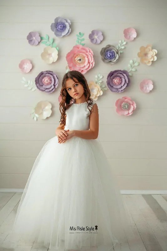 Women's Comfortable SkirtsBall Gown Tulle Skirt Flower Girl Dress