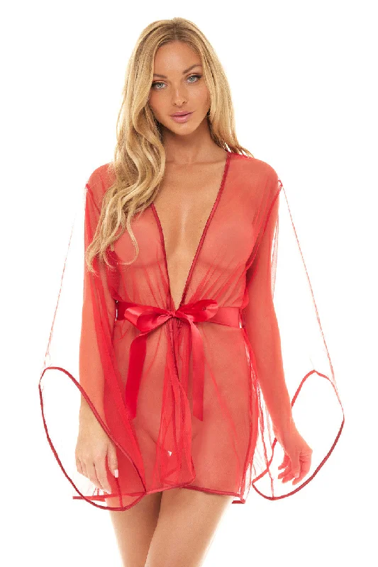 sleep bra for comfortSydney Sheer Shortie Robe