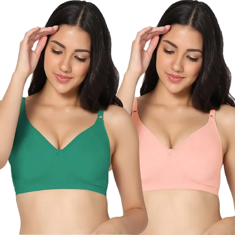 t-shirt bra for small breastsFull Coverage Non-Padded Bra (Pack of 2)