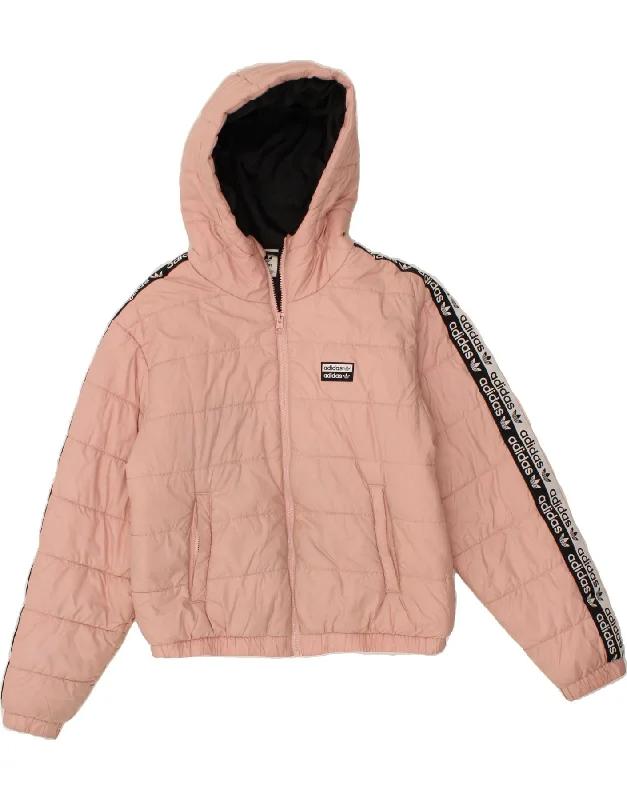 Women's Coats with Fur LiningLong Women's CoatsADIDAS Womens Loose Fit Graphic Padded Jacket UK 8 Small  Pink Polyester