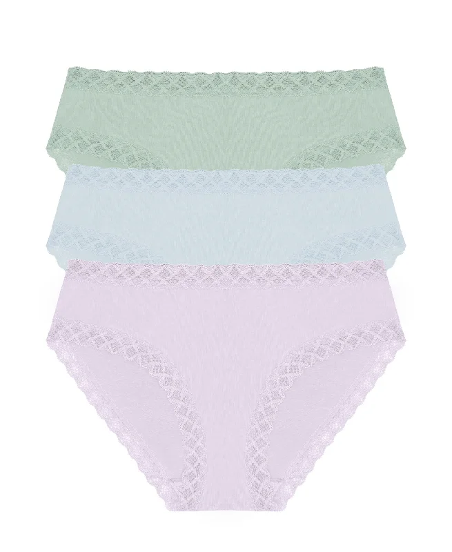 plus-size high-waisted panties with a full-coverage designBliss Cotton Girl Brief 3 Pack