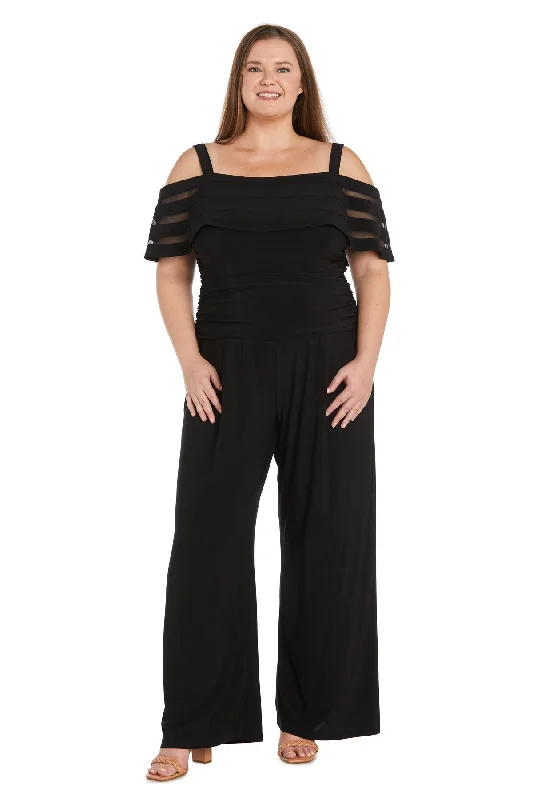 Women's Jumpsuits with Sweetheart CollarR&M Richards 3288W Long Formal Plus Size Jumpsuit