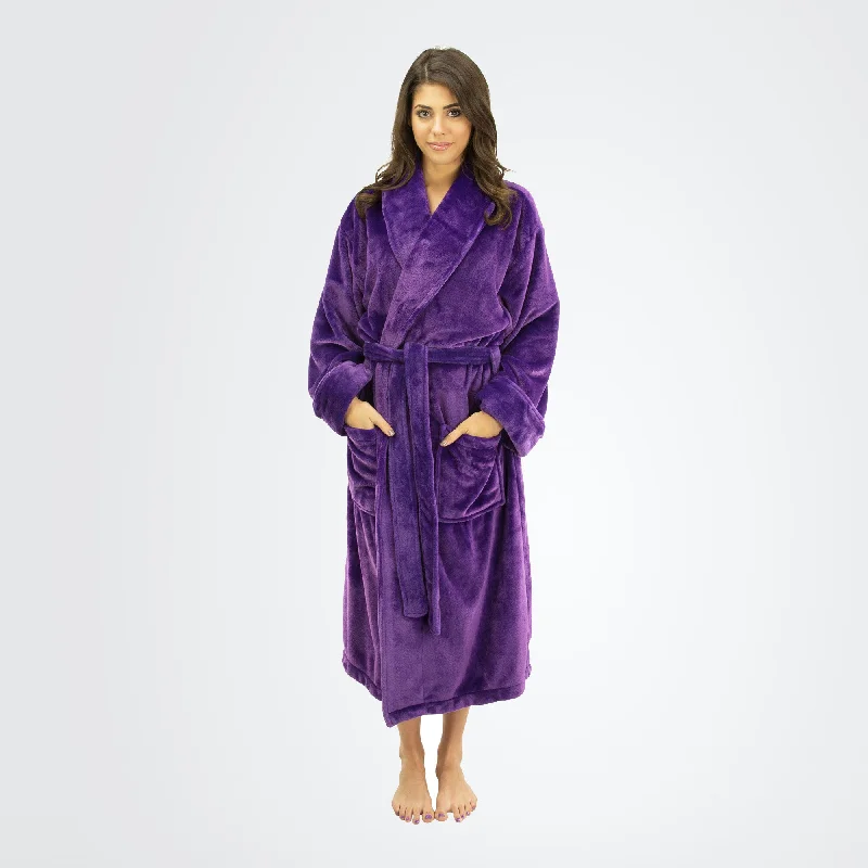 women's pajamas for those who love comfortWomen's Tahoe Shawl Collar Microfleece Bathrobe