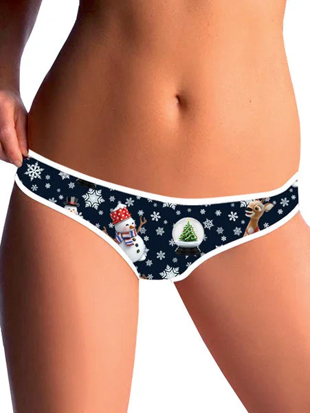 moisture-wicking mesh panties with a breathable modal lining for intense workoutsBrief "Snowman"