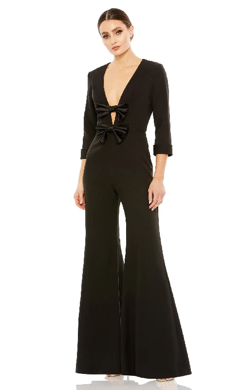 Women's Jumpsuits with Square CollarMac Duggal A27033 Jumpsuit