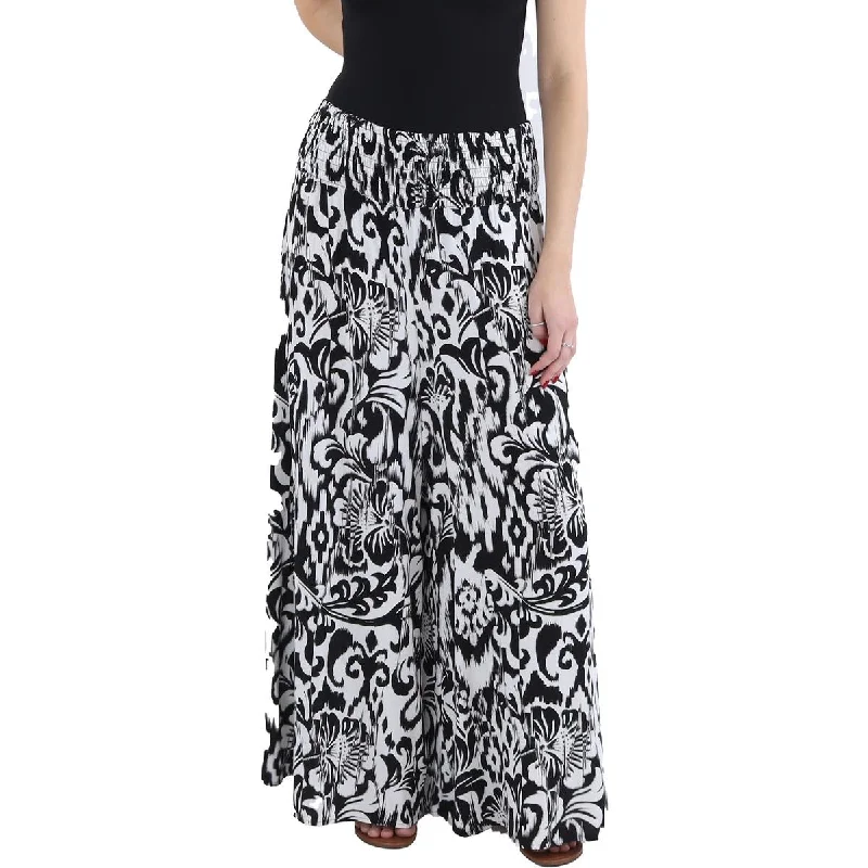 Women's Yoga PantsWomens Floral Print Casual Wide Leg Pants