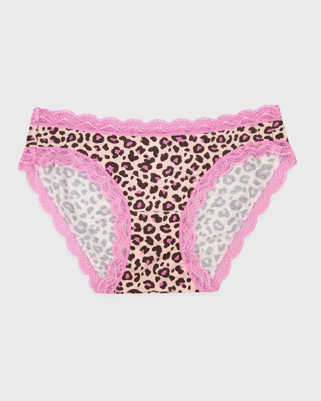 eco-friendly bamboo fiber briefs for sensitive skinThe Original Brief - Liquorice Leopard