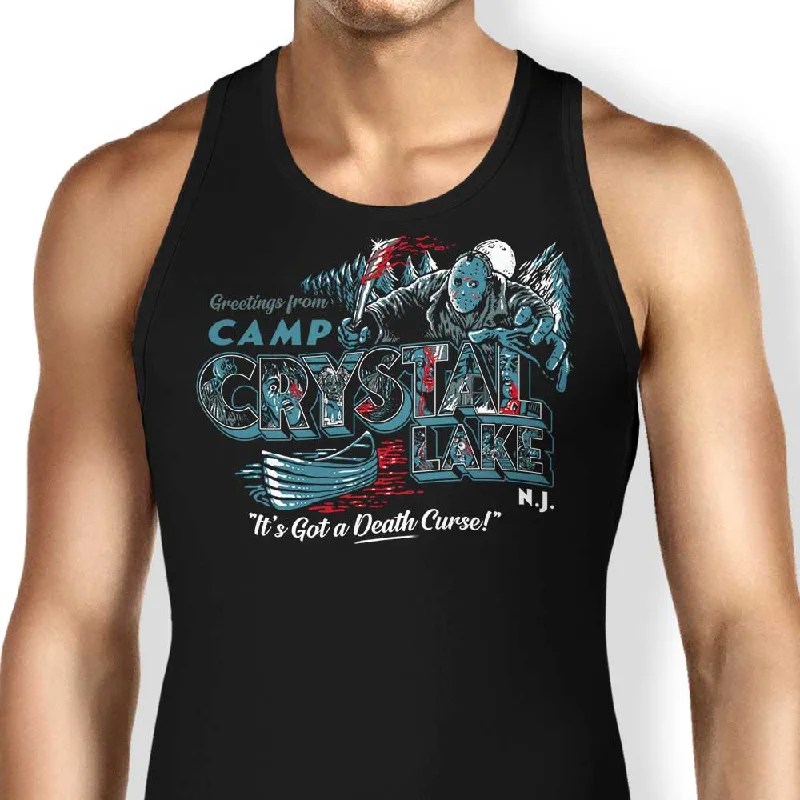 Women's Blouse with Low CollarVisit Crystal Lake - Tank Top