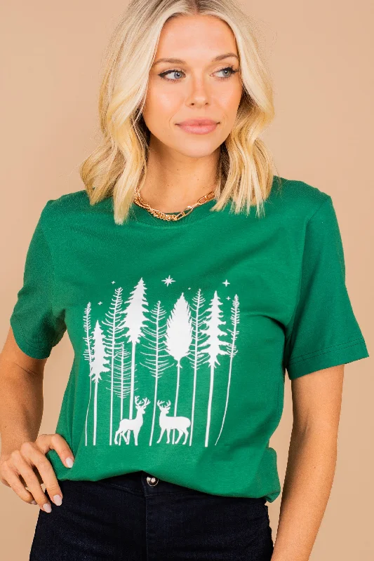 Women's CulottesWinter Wonderland Evergreen Graphic Tee