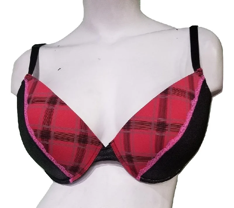 full-coverage bra for large bustsPlus-size Red Plaid Bras