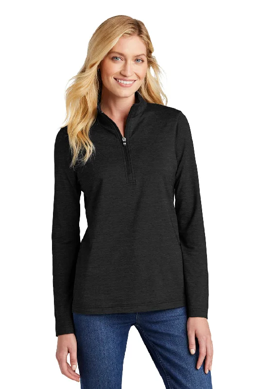 Women's Hooded Sweatshirts with Bamboo LiningTravisMathew Womens Crestview 1/4 Zip Sweatshirt - Black