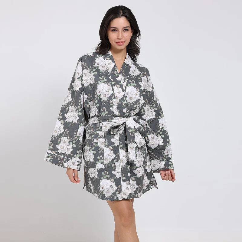 women's pajamas with adjustable waistbandsJuliana Quilted Robe