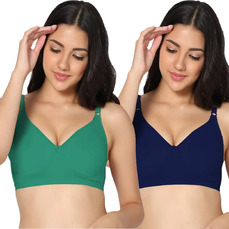 plus-size full-bust braFull Coverage Non-Padded Bra (Pack of 2)