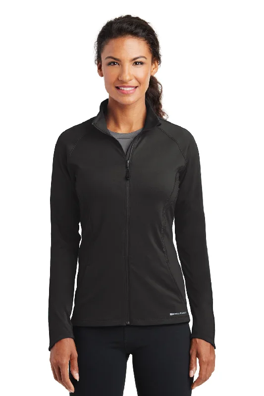 Women's Hooded Sweatshirts with ThumbholesOgio Womens Endurance Radius Moisture Wicking Full Zip Sweatshirt - Blacktop