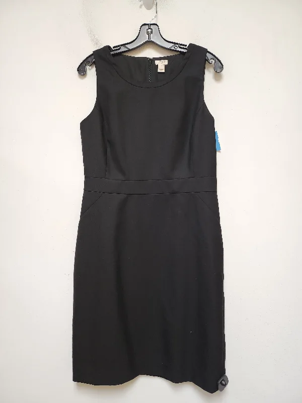 Women's Shirt Collar DressesDress Casual Midi By J. Crew In Black, Size: L